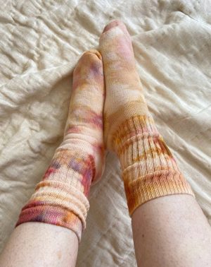 Mira Blackman – Hand Dyed Organic Cotton Crew Socks