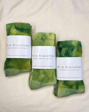 Mira Blackman – Hand Dyed Organic Cotton Crew Socks