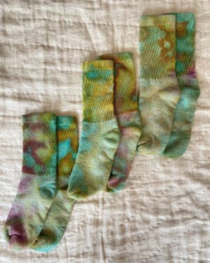 Mira Blackman – Hand Dyed Organic Cotton Crew Socks