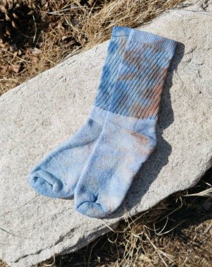 Mira Blackman – Hand Dyed Organic Cotton Crew Socks