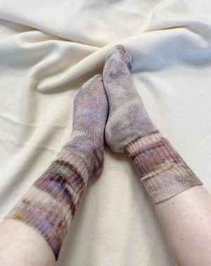 Mira Blackman – Hand Dyed Organic Cotton Crew Socks